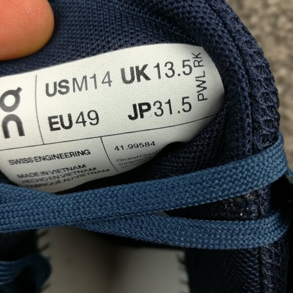 On Cloud Running Cloudswift Denim/Midnight Blue Sneakers 41.99584 Mens Size 14M - Picture 7 of 8